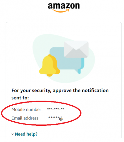 amazon account number