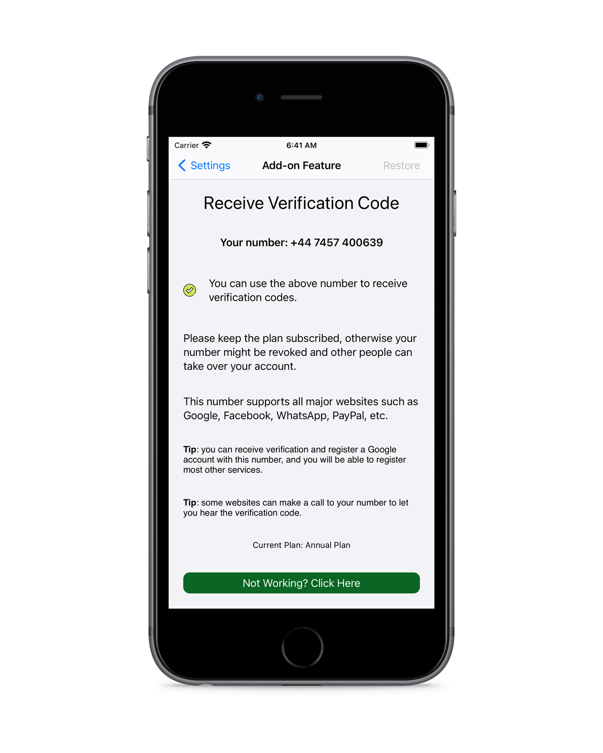 Get Affirm Verification Code using a Virtual Phone Number Next